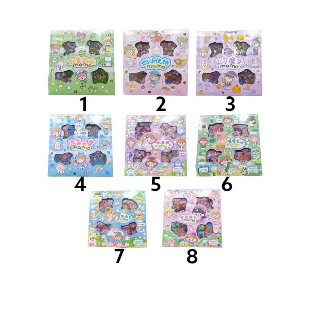 

Stiker Momo 100 Lembar 1 Box Sticker Viral Plus Box Stiker 2D isi 100 Pcs koleksi anak