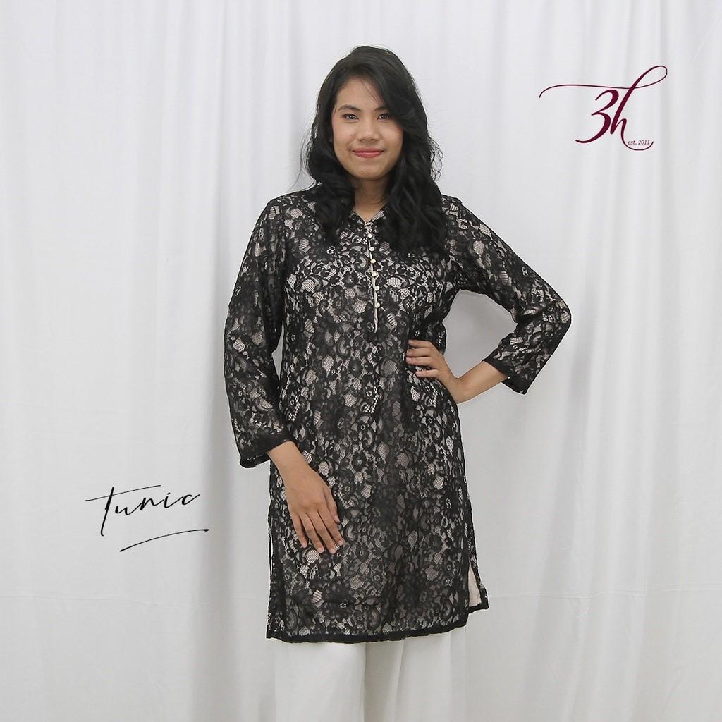 3H Blouse Tunik Brukat -LD.10
