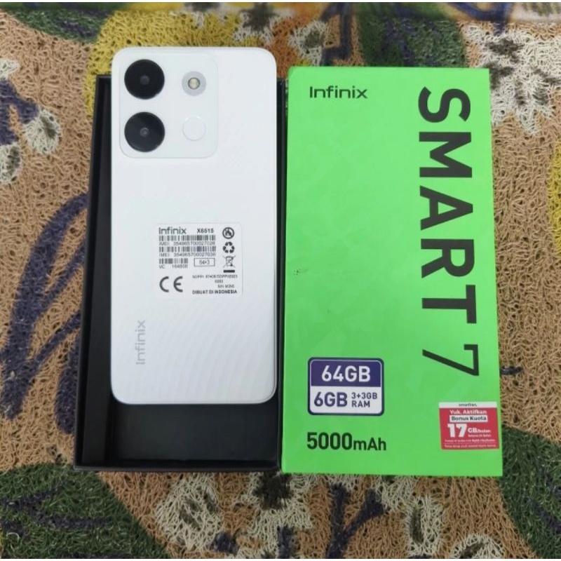Infinix smart 7 4/64 second fullset