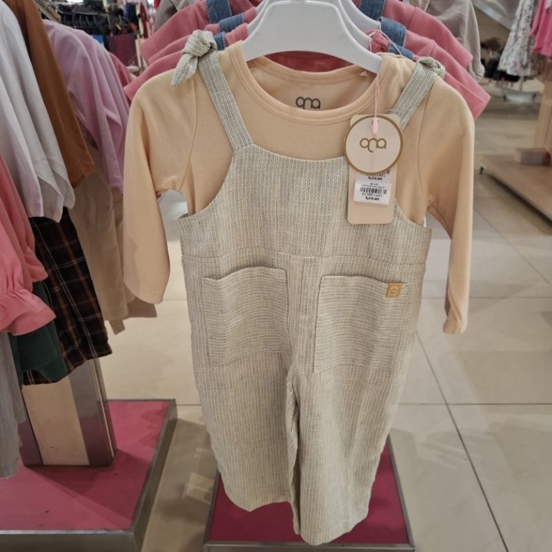 QNA Baju Setelan Kaos Anak Perempuan Size 1-4Th Original New