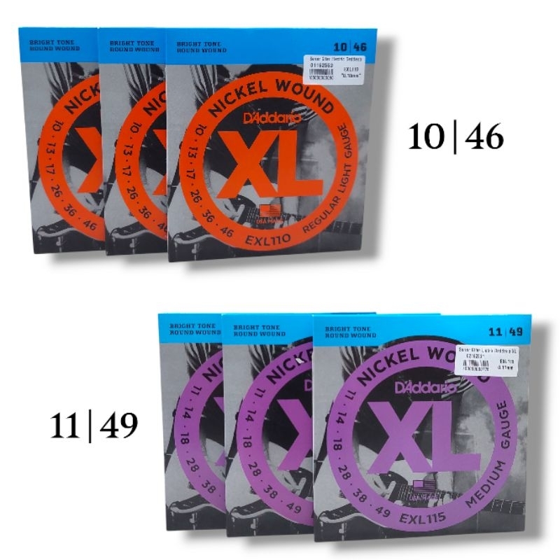 Tali Gitar Elektrik / Tali Gitar Listrik / Senar Gitar Elektrik Dadario / D'addario Full Set(6 Tali)