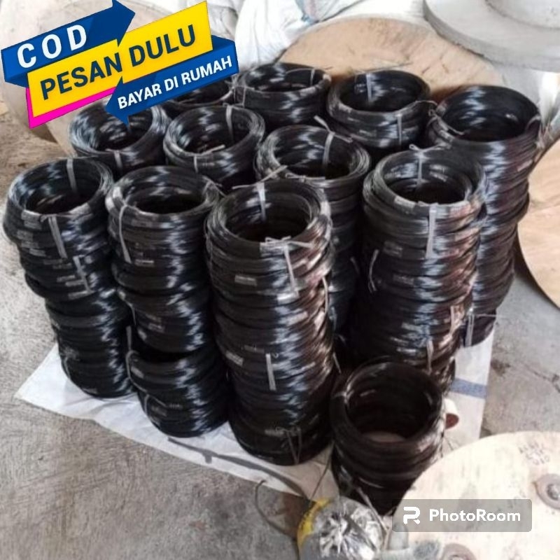 jeruji fiber 2.5mm hitam panjang 50 meter