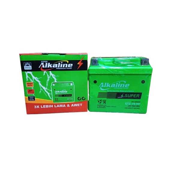 ALKALINE GTZ7S AKI KERING MOTOR SATRIA FU/CBR 150/PCX 12V-7AH