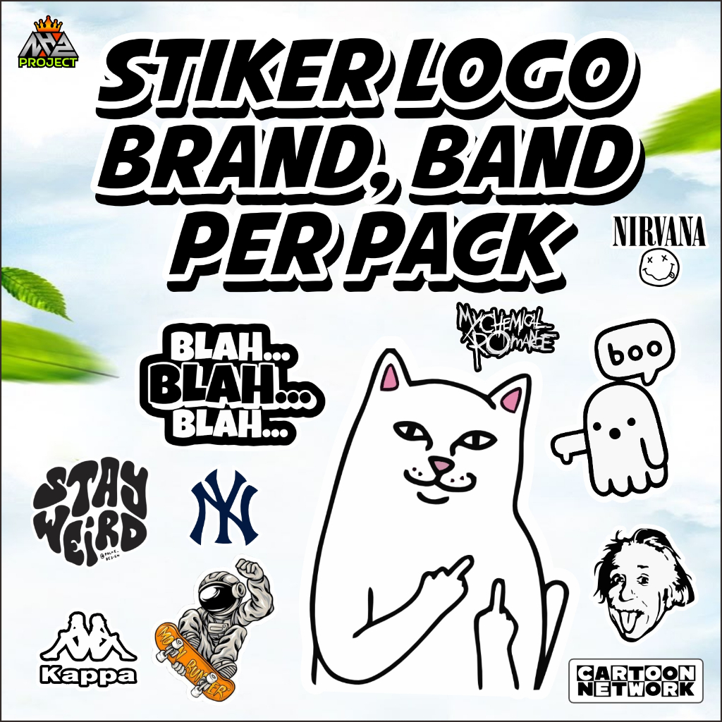 

STIKER LOGO BRAND, BAND STIKER CUTTING TAHAN AIR