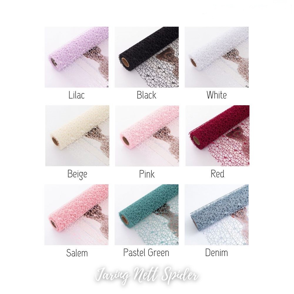 

Jaring Nett Spider / Size 60x5 Yard / Flower Wrap / Buket Bunga / Dekorasi Buket / Kertas Bunga / Kertas Buket Bunga / Flower Bouquet / Flower Wrapping Korean / Wrapping Jaring