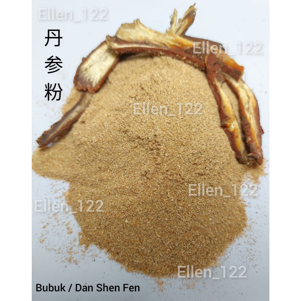 

Hong Dan Shen 300-600gr 正丹参片 Dan Shen Fen 丹参粉 Grade A - Dan Shen Pian - Red Saga Radix