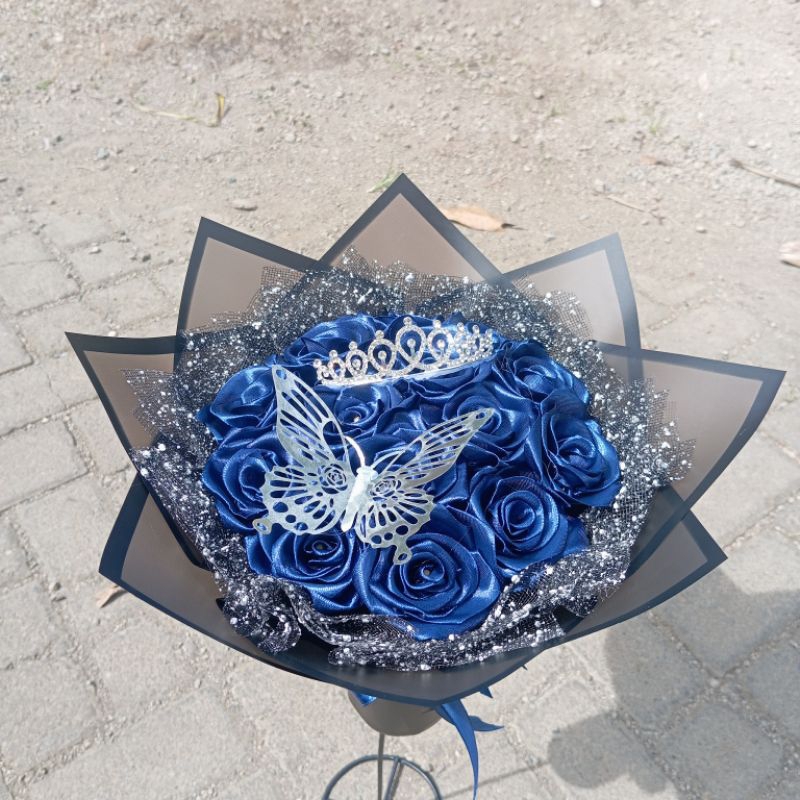 

BUKET PITA SATIN VIRAL 15 TANGKAI /BUKET PITA SATIN /BUKET BUNGA PITA SATIN