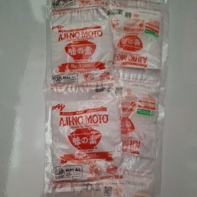 

Ajinomoto 16gr @1000 X 10 bungkus