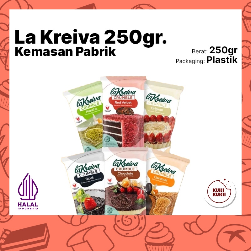 

La Kreiva Cookie Crumble Crumb 250gr EXP September 2025