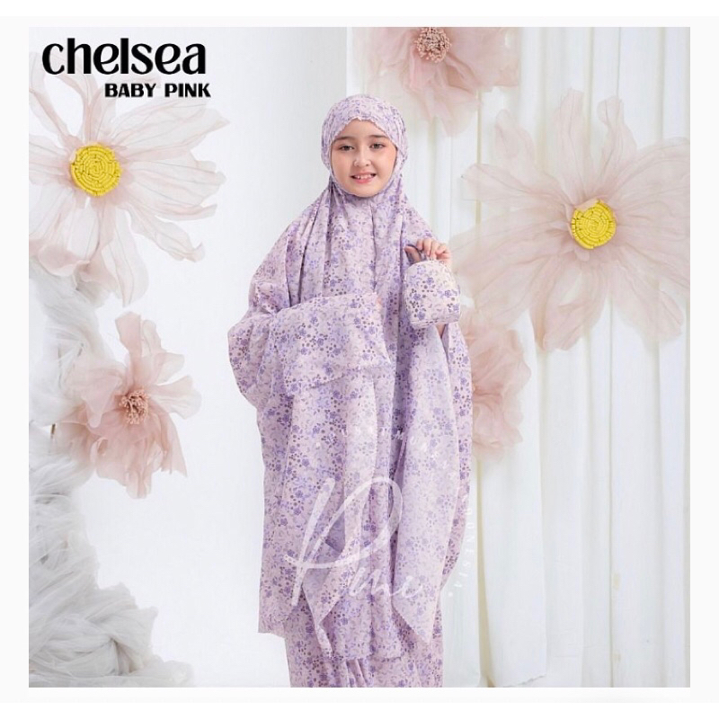 Mukena Parasut Anak Korea, Mukena sutra silk anak, mukena travelling