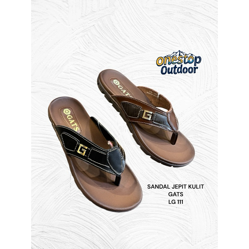 Sandal Jepit Kulit GATS LG 111 Original - Sandal Jepit Kulit Pria Wanita GATS LG111