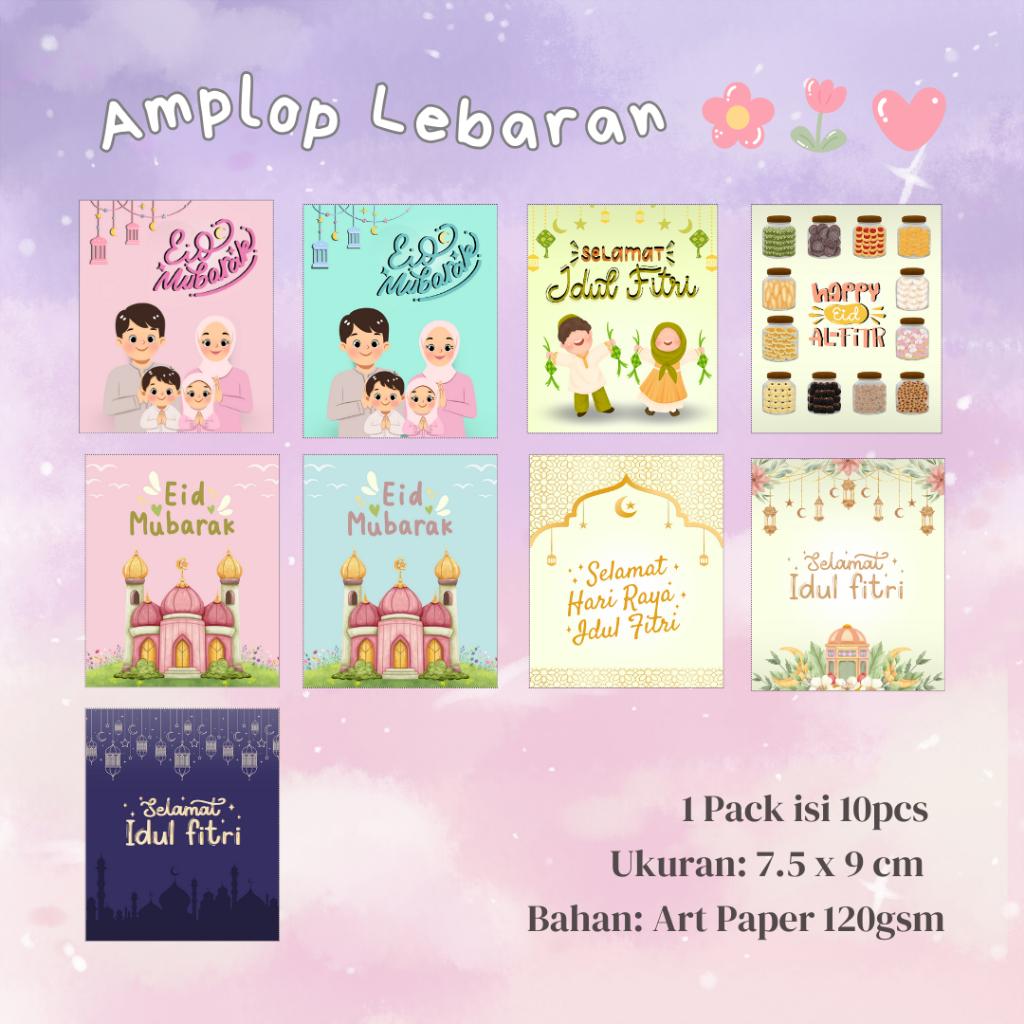 

Amplop Lebaran 2025 Aesthetic Tebal Premium Murah 1 Pack / 10 Pcs