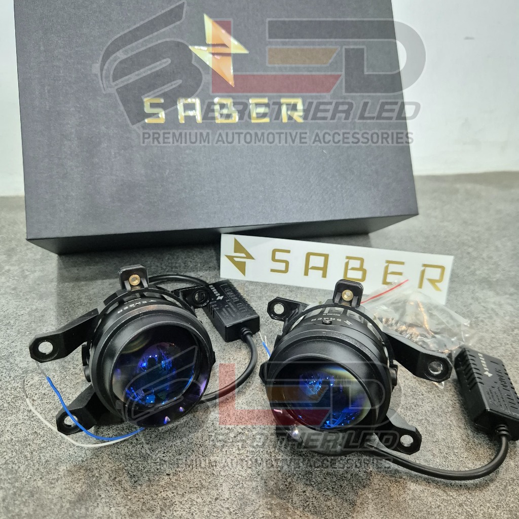 FOGLAMP BILED 2 INCH SABER SR 80S/ SABER SR80S / SABER SR 80 S FOGLAMP BILED 2 IN Viral SR80 S 5500K