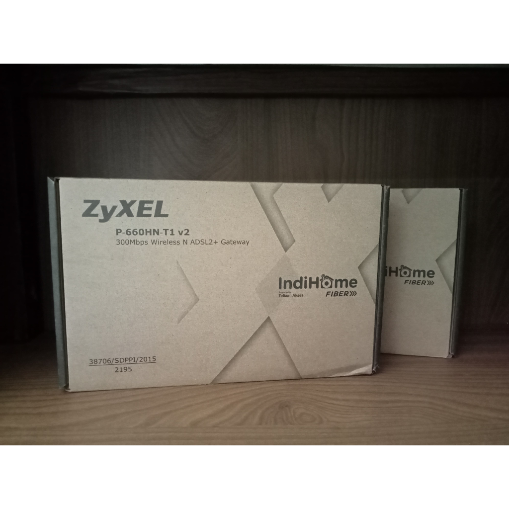 modem router ZYXEL indihome fiber. P-660HN-T1 v2