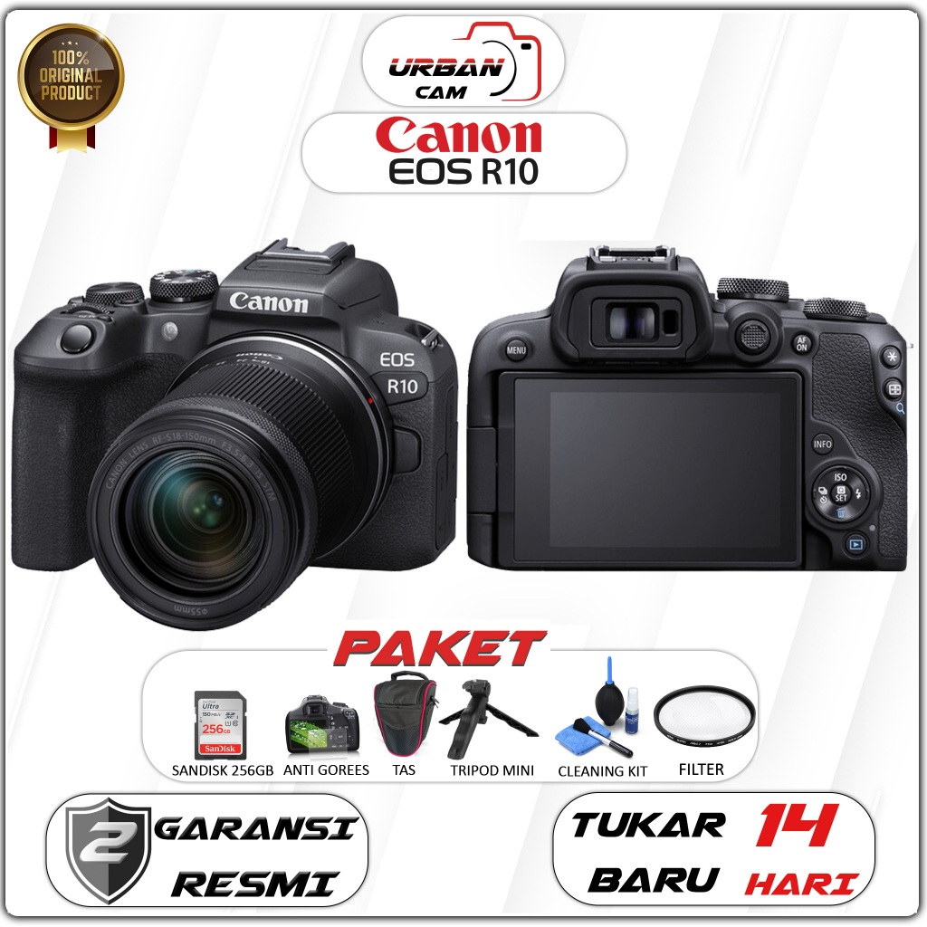 Canon EOS R10 KIT RF-S 18-45mm IS STM Resmi / Canon EOS R 10 / Canon EOS R10 Body / Canon R10