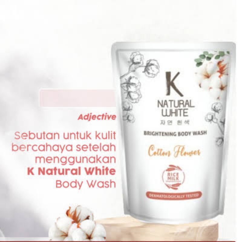 K NATURAL WHITE SABUN CAIR K NATURAL WHITE SABUN LIQUID BODY WASH SABUN BADAN MANDI SABUN MANDI ANTI