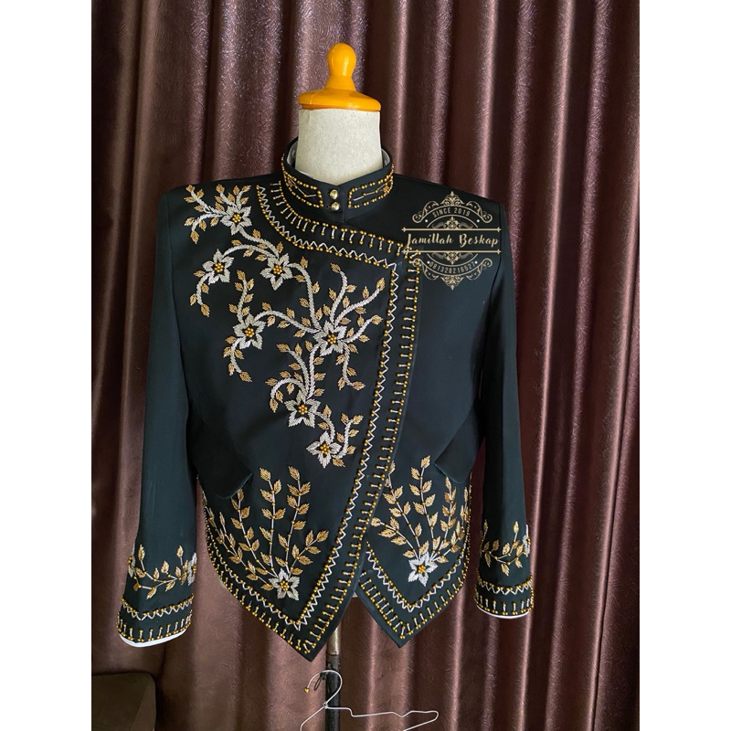 Beskap pengantin pria || Beskap hijau botol || Beskap pria peyet || Beskap hijau botol doff || Beska