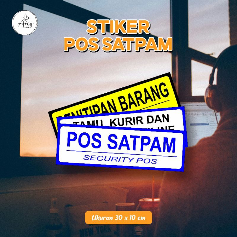 

Stiker Pos Satpam Penitipan Barang