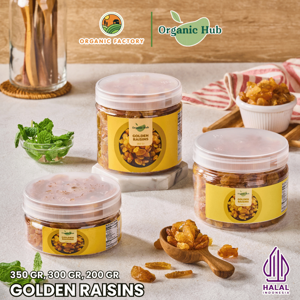 

Organic Hub Kismis Golden Raisins Premium Organik Original 100% Raisin Simin Organik