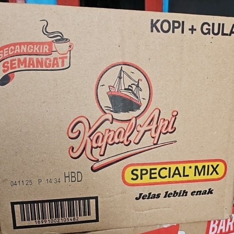 

KAPAL API SPECIAL MIX 1 DUS ISI 120SACHET 12RENCENG HEMAT MURAH