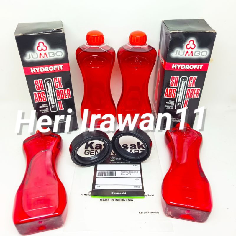 Seal shock+oli shock ninja 250 sil sok depan KLX 250 ninja 250fi  set kanan kiri.ORi