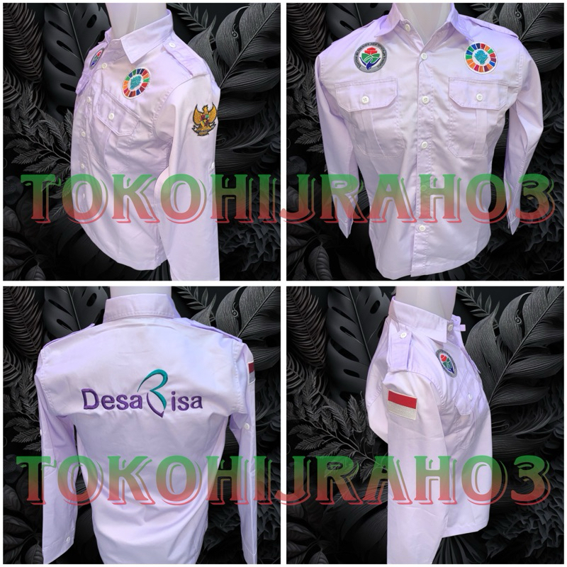 SERAGAM PEMDES SDGS DESA KEMEJA KEMENTERIAN DESA PEMBANGUNAN DAERAH TERTINGGAL DAN TRANSMIGRASI BAJU