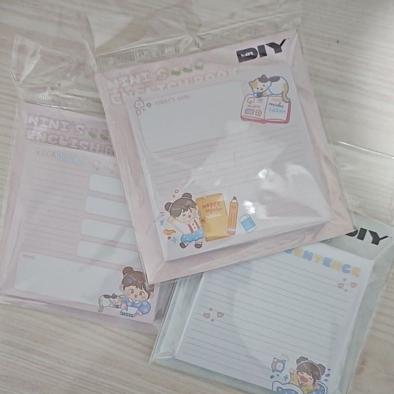 

Cute Memopad dari Mr. DIY