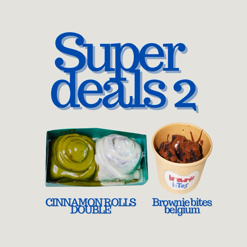 

Niacakee SUPER DEALS 2 [ CINNAMON ROLLS DOUBLE + BROWNIES BELGIUM]