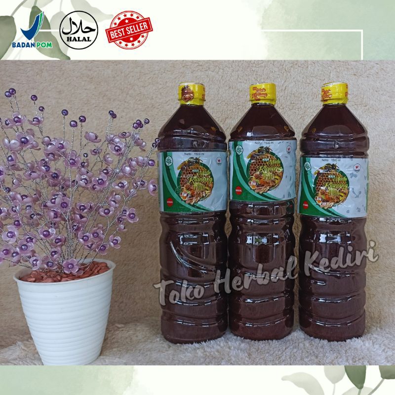 

Jamu Pegal Linu Asam Urat Cap Raja Madu Klanceng Plus | 1500 ml | Minuman Herbal Tradisional Alami