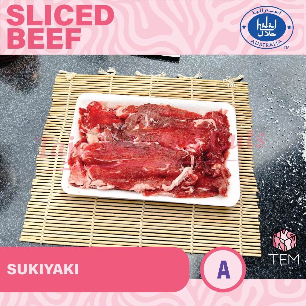 

Slice Beef Sukiyaki / Shabu- Shabu 250gr Daging Slice Low Fat Rendah Lemak