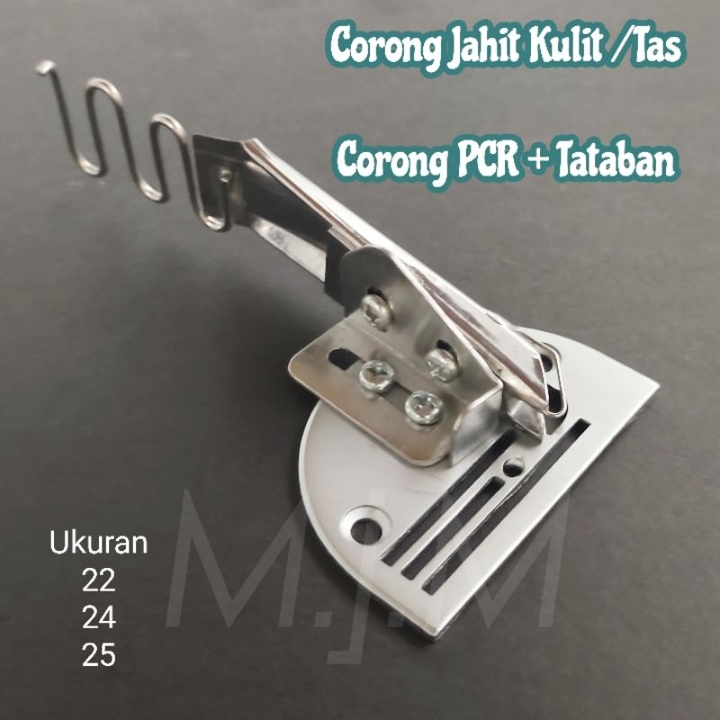 CORONG PLIPIT / CORONG JAHIT KULIT TAS / CORONG PCR Set Tataban Mesin jahit Jarum 1 ( Ukuran 22,24,2