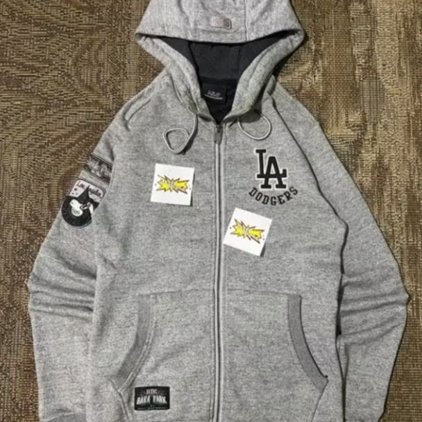 Hoodie mlb ziper bordir