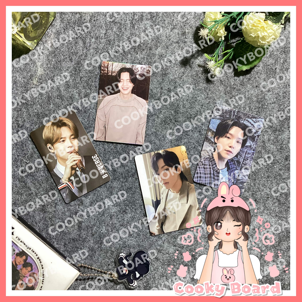 [Cooky Board] PC Photocard Jungkook Jimin Suga LD DDay Flanel Gummy Bverse JPFC Golden Kemeja Kotak 