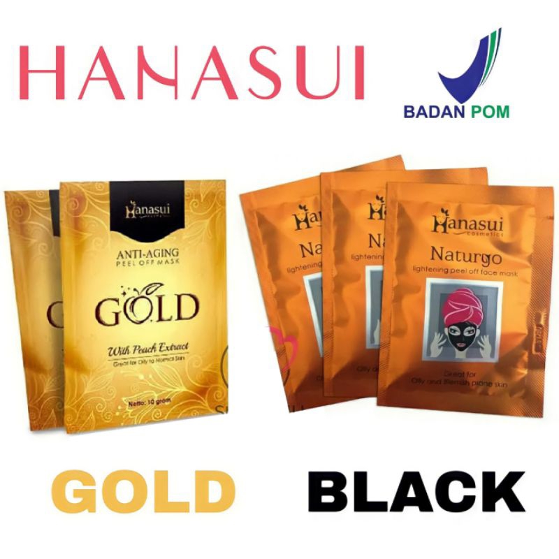 HANASUI Peel Off Mask Naturgo Lightening Peel Off Mask Anti Aging Peel Off Mask