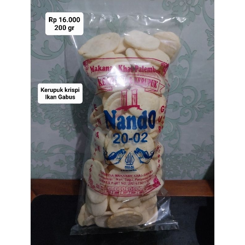 

krupuk krispi Nando Palembang