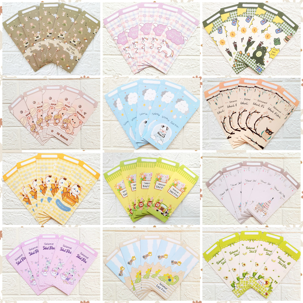 

[10 pcs] FREE BUBBLE WRAPE AMPLOP LEBARAN 2025 BESAR/PANJANG TEBAL MURAH MOTIF KARTUN LUCU & AESTHETIC