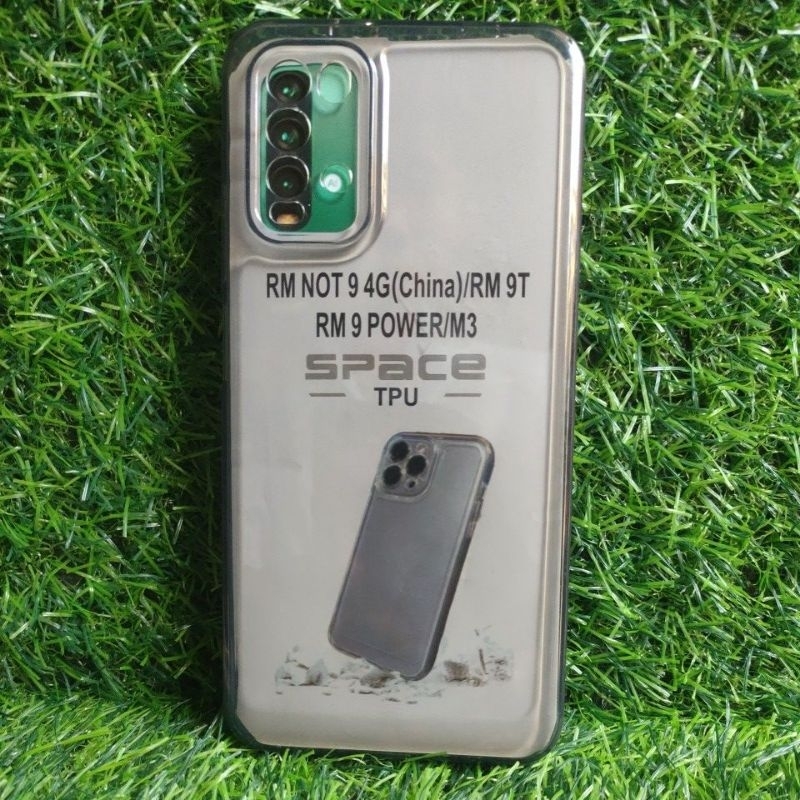 Softcase Casing Xiaomi Redmi 9t M3 Clear Bening Hitam Terasparan