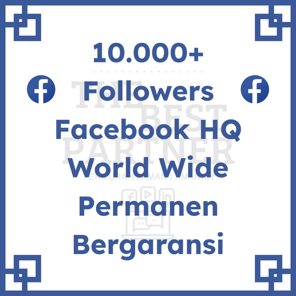 Followers Facebook World Wide Permanen Bergaransi | 5000+ 10000+ Folls FB Mix Dunia | Follower Non D