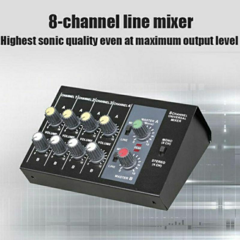 Mixer Live Streaming 8 Channel