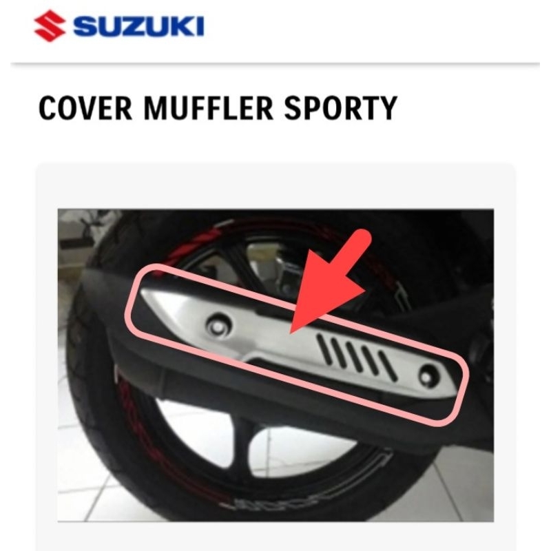 [990H0-990PK-000] Tutup knalpot COVER MUFFLER  (ADDRESS PLAYFUL) - suzuki Address PLAYFUL
