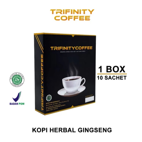 

Trifinity kopi kuat ginseng herbal stamina tahan lama kesehatan pria n wanita bpom halal