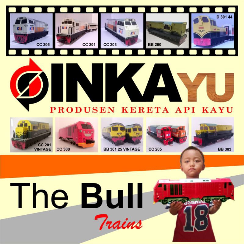 Mainan kereta lokomotif KAI