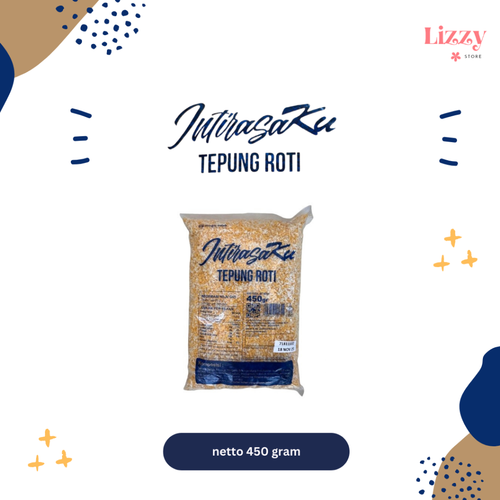 

Tepung Roti Intirasaku Kemasan 450 gr Tepung Panir