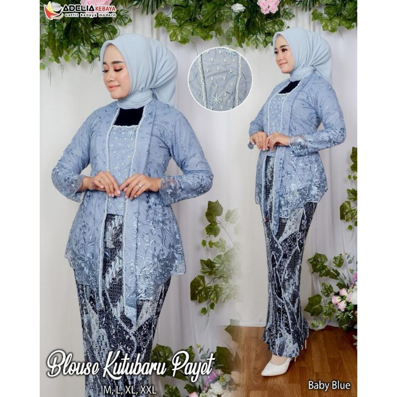 Kebaya Kutu baru Payet /Kebaya Kutubaru Payet Modern /Kebaya Kutubaru Payet premium /Kebaya Kutu bar
