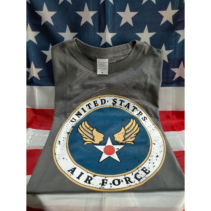 Kaos Army T-shirt US Army Air Force kaos Motif Elang Amerika Kaos Vintage militery Amerika