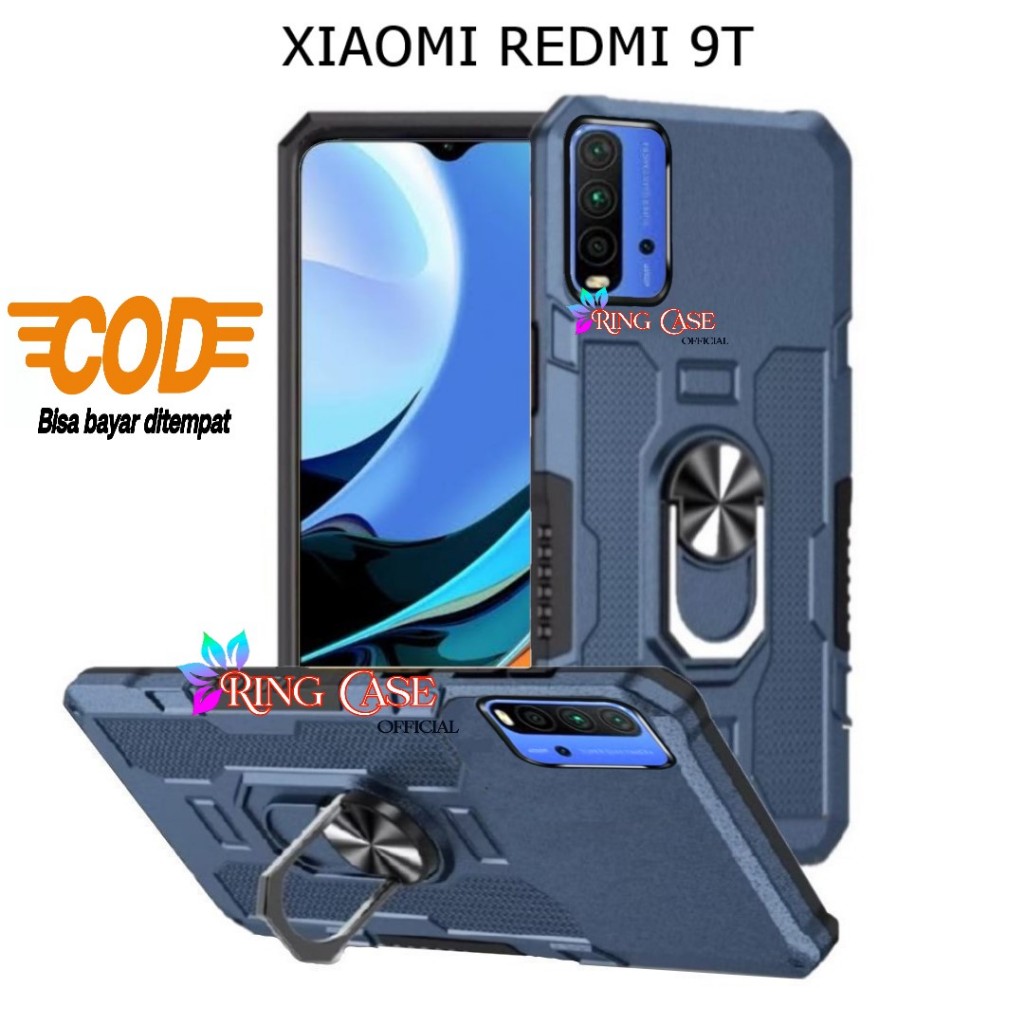 Xiaomi Redmi 9T Casing ponsel. Kesing Hit Eye Ring Case Hard Case , Case Armor Xiaomi Redmi 9T