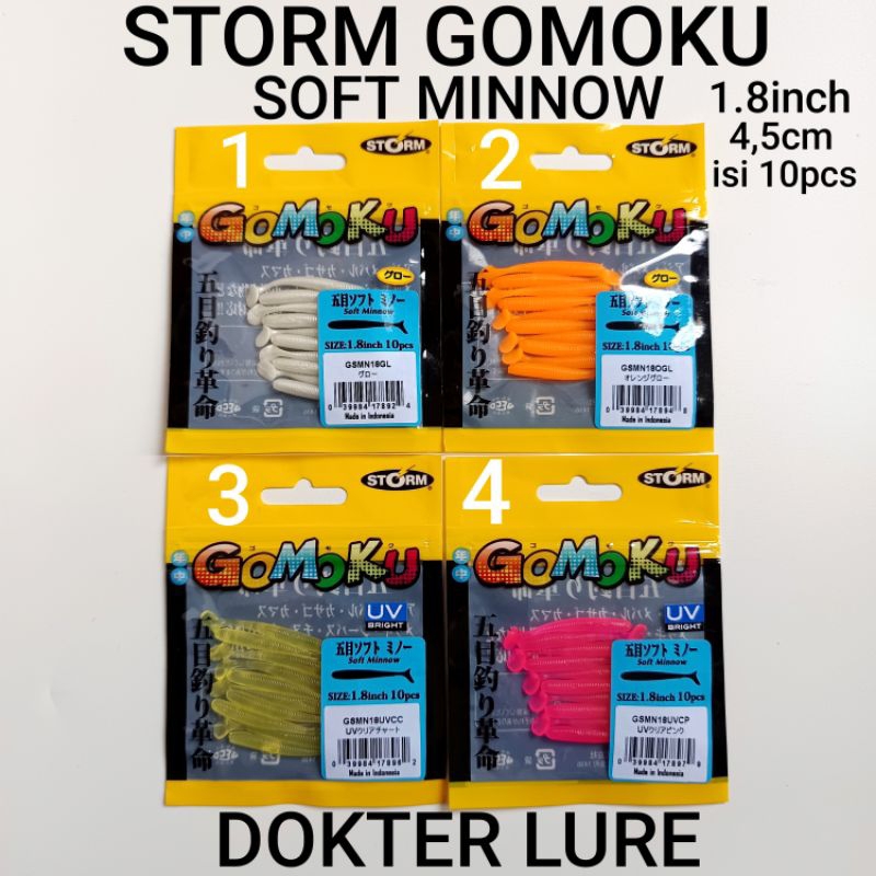 GOMOKU SOFT MINNOW UMPAN SOFTLURE CASTING