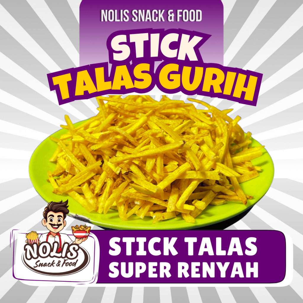 

Stik Talas Gurih Renyah | Keripik Stik Tales Rasa ORI Gurih Original / Makanan Ringan