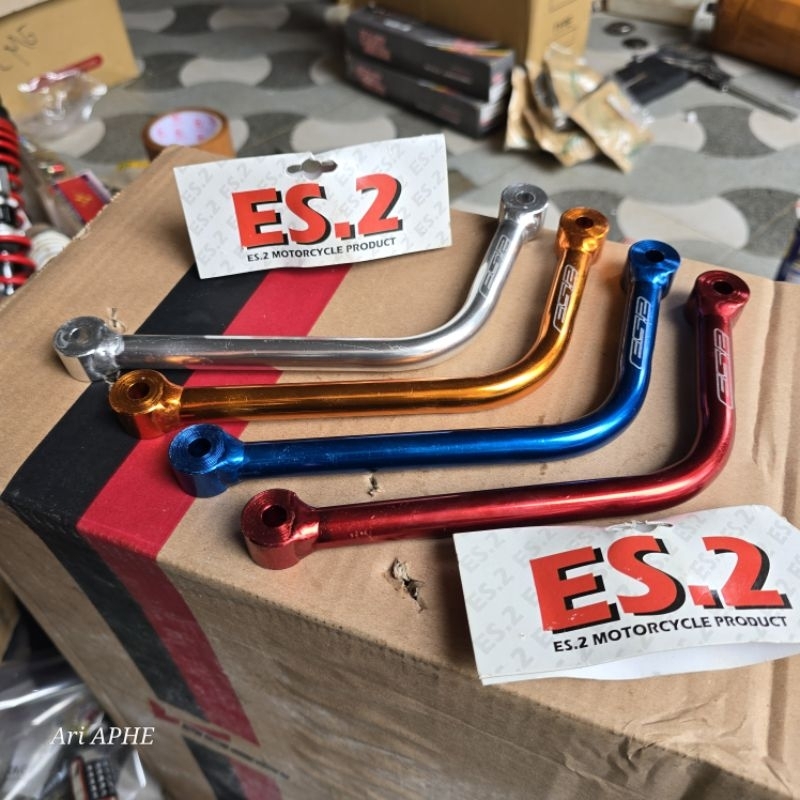 tiang knalpot ES2 original by BPRO 21cm universal ninja 150 r rr mx king mx 135 satria fu dll pegang