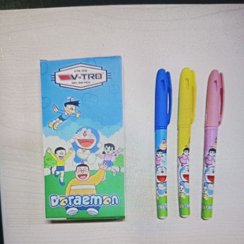 

promo pulpen gel karakter / pulpen gambar lucu isi 12 pcs